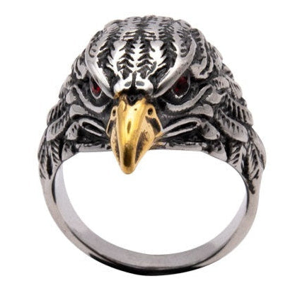 STAINLESS STEEL RING EAGLE