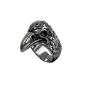 Ring Raven, a symbol of tradition and strength. This old symbol ring is crafted with durable stainless steel, ensuring lasting wear. Measuring approximately 3.0 x 2.3 cm, it is the perfect addition to any outfit.