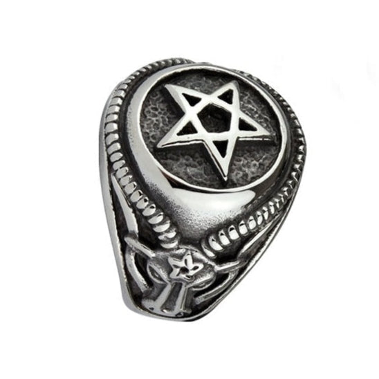 CELTIC PENTAGRAM STAINLESS STEEL RING