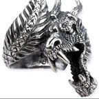STAINLESS STEEL RING DRAGON