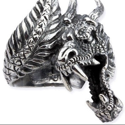 STAINLESS STEEL RING DRAGON