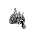 Dragon ring Height: 4.2 cm, Material: stainless steel.