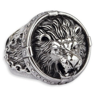 LION HEAD STEEL RING