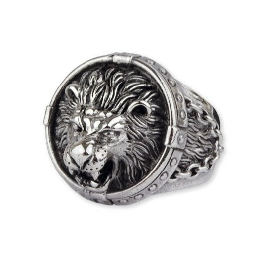 LION HEAD STEEL RING