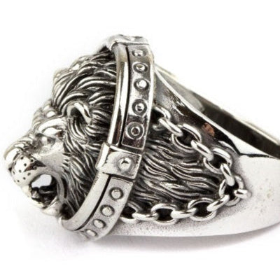 LION HEAD STEEL RING