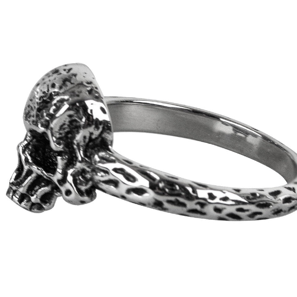 LITTLE SKULL STEEL RING