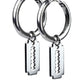 STAINLESS STEEL EARRINGS RAZOR BLADE