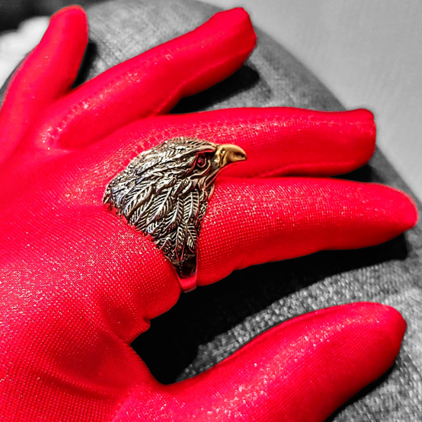 STAINLESS STEEL RING EAGLE