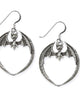 STERLING SILVER EARRINGS BAT