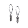 STERLING SILVER EARRINGS FEATHERS
