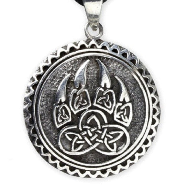 STERLING SILVER PENDANT BEAR PAW