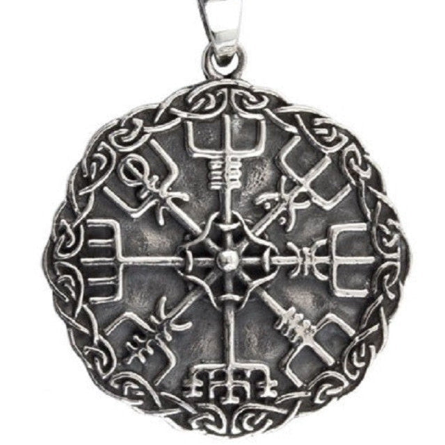 STERLING SILVER PENDANT VIKING COMPASS