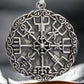 STERLING SILVER PENDANT VIKING COMPASS