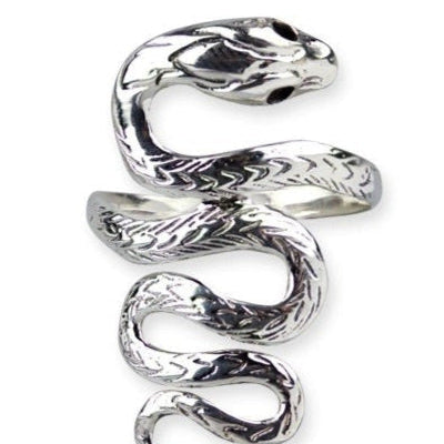 STERLING SILVER RING BIG SNAKE