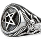 STERLING SILVER RING CELTIC PENTAGRAM