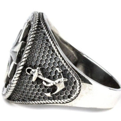 STERLING SILVER RING COMPASS