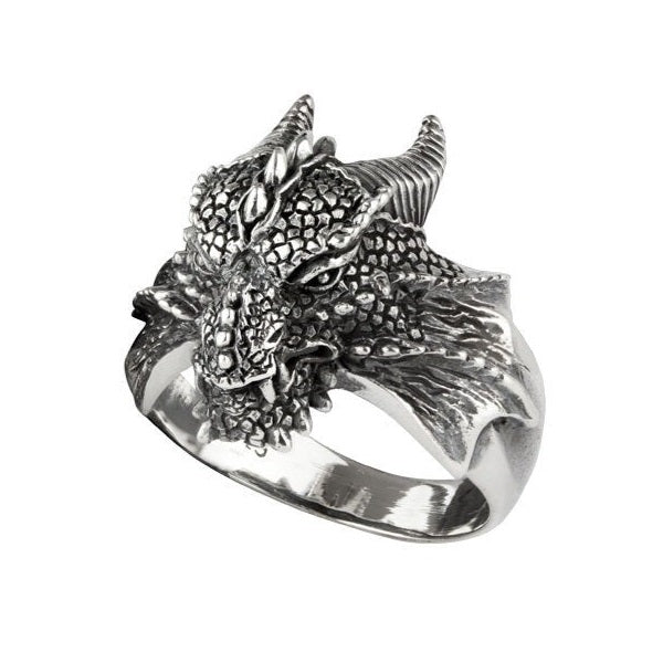 STERLING SILVER RING DRAGON