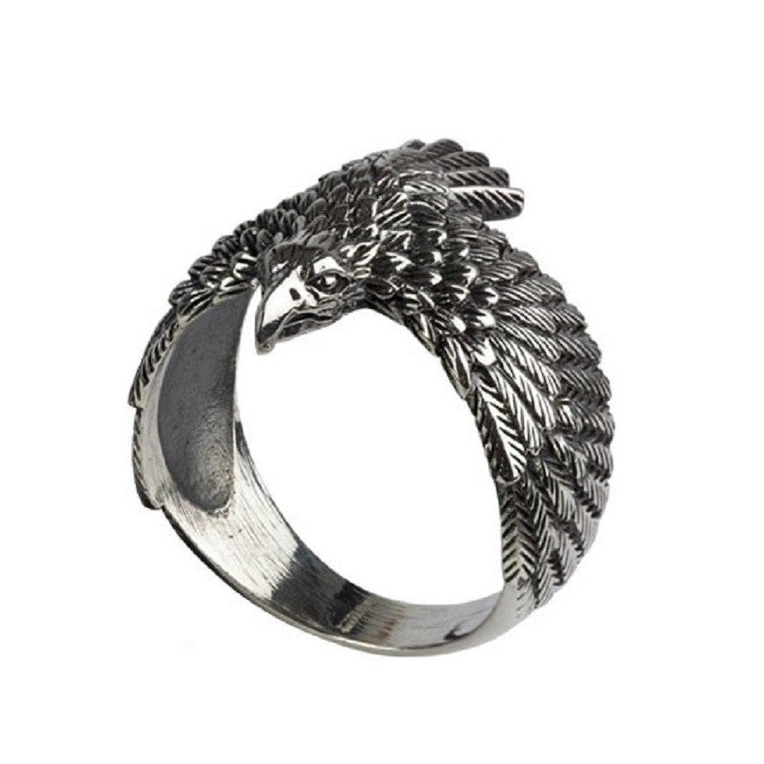 STERLING SILVER RING EAGLE