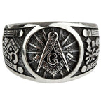 STERLING SILVER RING FREEMASON