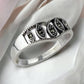 STERLING SILVER RING MARCASITE TIARA