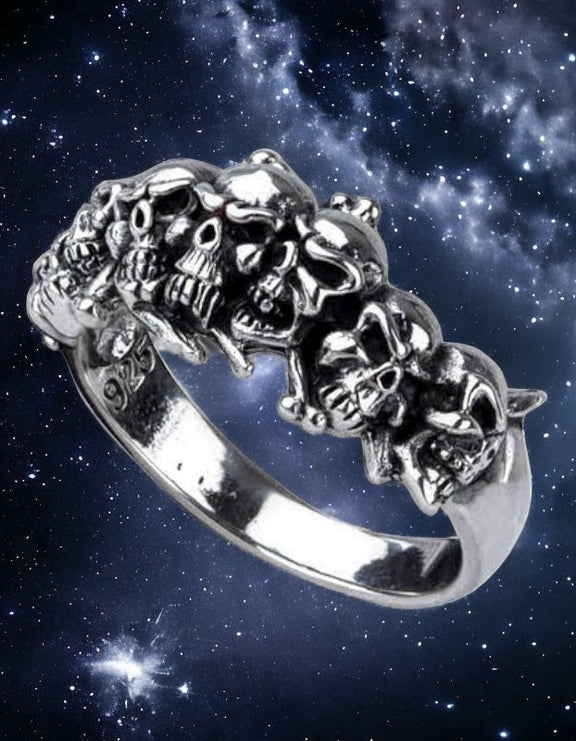 STERLING SILVER RING SKULLS