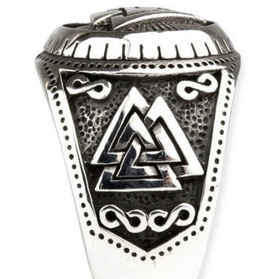 STERLING SILVER RING WOTANSKNOTEN
