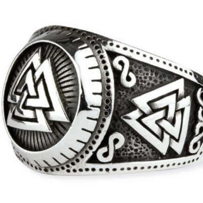 STERLING SILVER RING WOTANSKNOTEN