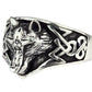 STERLING SILVER WOLF RING