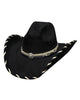 UNISEX WESTERN HAT STRAIGHT SHOOTER BLACK