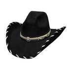 UNISEX WESTERN HAT STRAIGHT SHOOTER BLACK