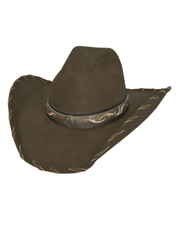 UNISEX WESTERN HAT STRAIGHT SHOOTER BROWN