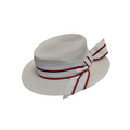 SUMMER BOATER HAT WHITE