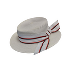 SUMMER BOATER HAT WHITE