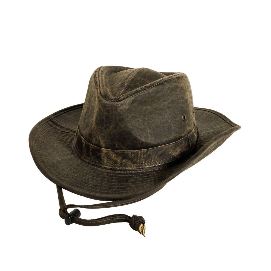 Safari Outback Hat Arden - Weathered Cotton Cowboy Hat with Chin Cord