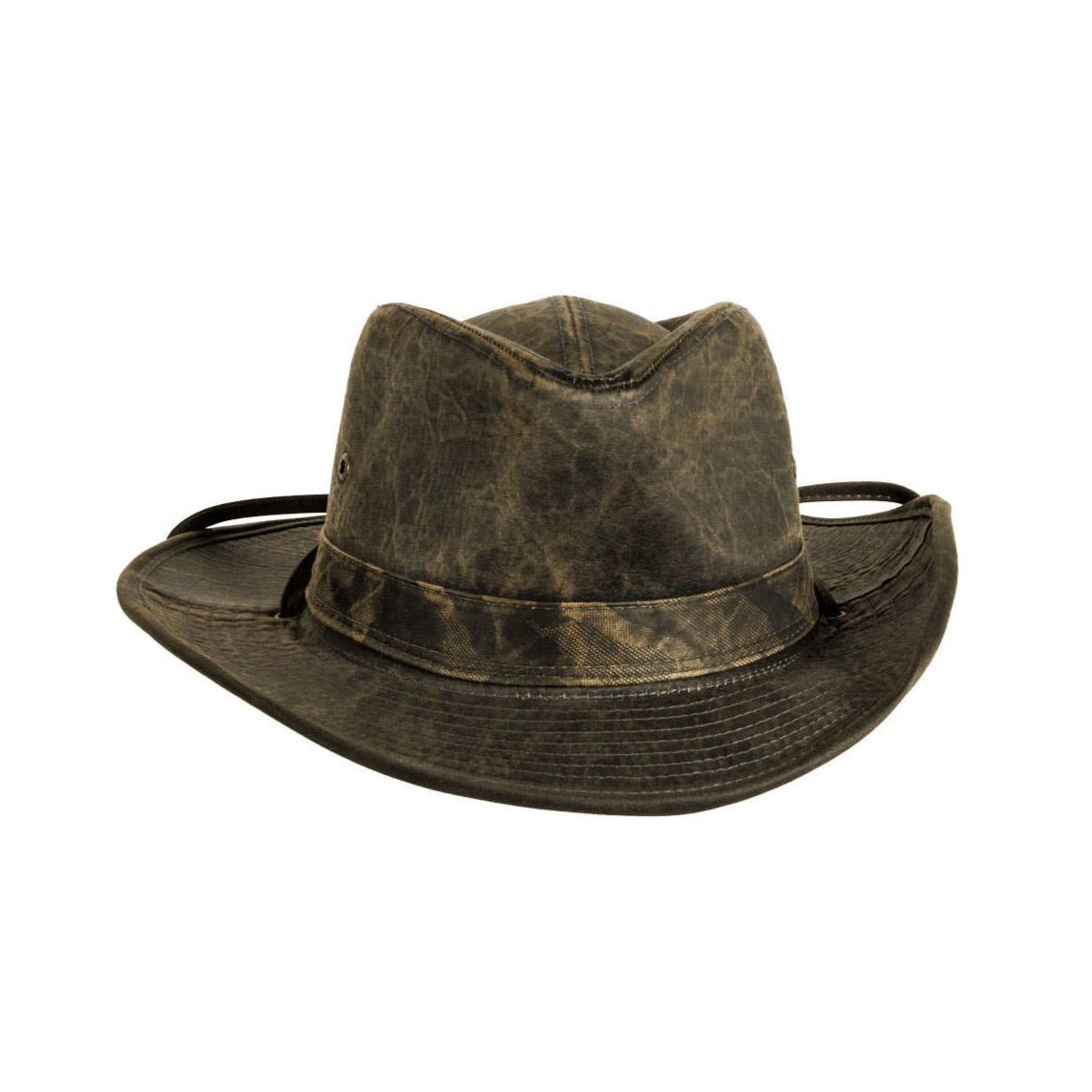 Safari Outback Hat Arden - Weathered Cotton Cowboy Hat with Chin Cord