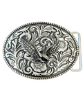 Silver Eagle Belt Buckle - Western Zinc Alloy Buckle 10x7cm