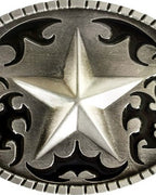 Star Belt Buckle - Western Enamel Zinc Alloy Buckle 9x7cm