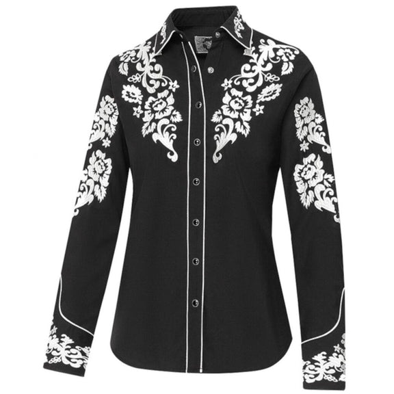 Western Cowboy Embroidery blouse shirt Lilith for women