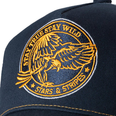 Stay Wild Trucker Cap - Premium 5-Panel Western Snapback Hat
