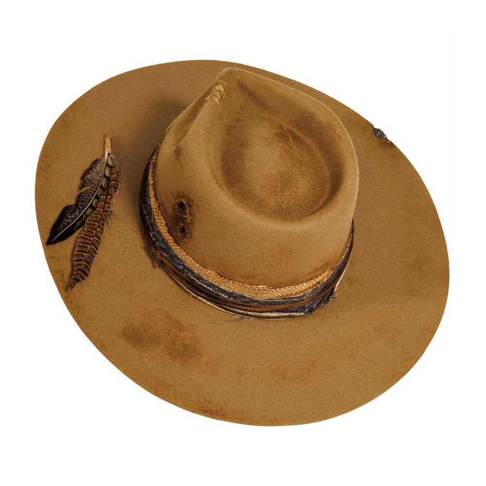 TEARDROP FEDORA HAT SIX SHOOTER