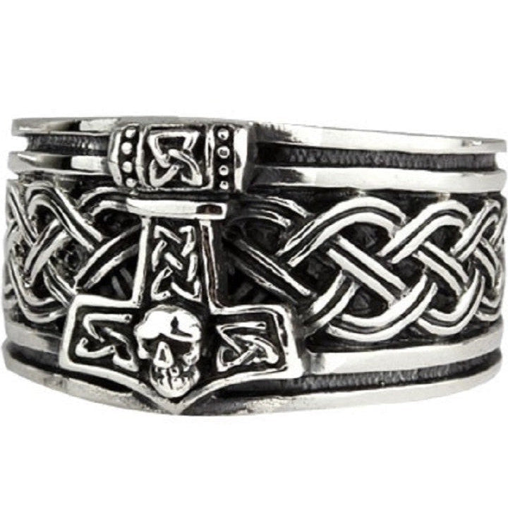 THOR HAMMER SILVER RING