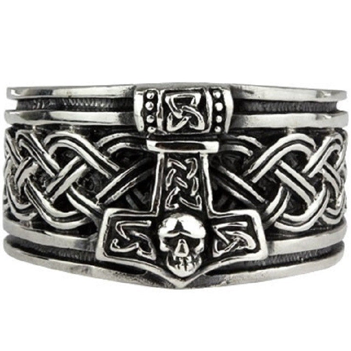 THOR HAMMER SILVER RING