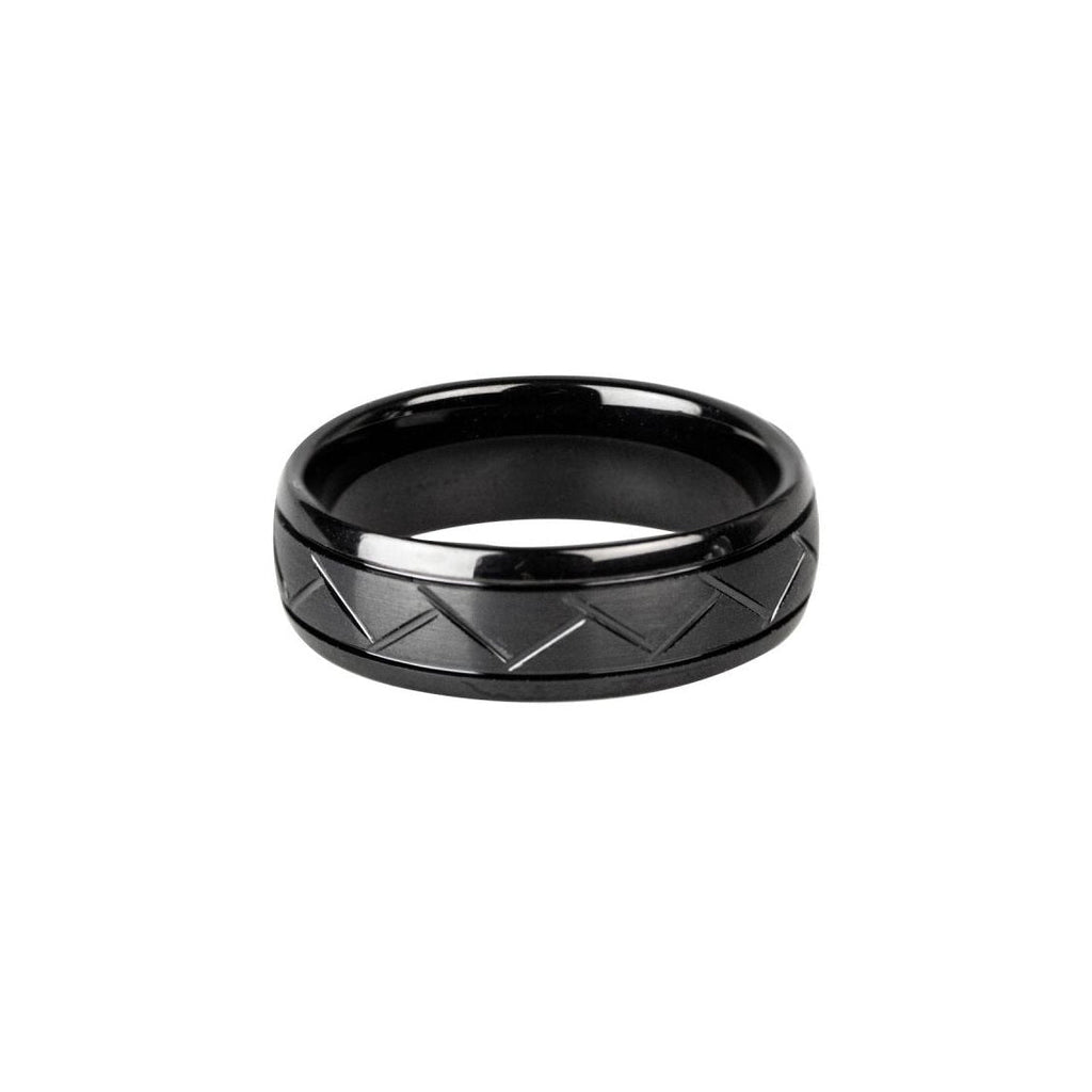 This Tungsten coated ring is ultra-durable and heavy, making it practically unscratchable. With a width of 0.8cm, it's perfect as a partner ring in a set. Invest in a high-quality, long-lasting ring with this ring.
