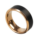 Golden Edge Tungsten Ring