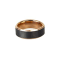 Ring, the perfect combination of durability and style. Made with a tungsten coating, this ring is practically scratch-proof and has a weight that exudes luxury. With a width of 0.8cm, it is the perfect statement piece for any occasion.