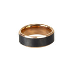 Ring, the perfect combination of durability and style. Made with a tungsten coating, this ring is practically scratch-proof and has a weight that exudes luxury. With a width of 0.8cm, it is the perfect statement piece for any occasion.