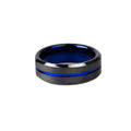 Ring is a durable and timeless choice. Made of tungsten coated material, this ring boasts a heavy weight and is practically unscratchable. With a width of 0.8cm, it offers a sleek and stylish look for any occasion.