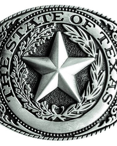 Texas Belt Buckle - Western style Zinc Alloy Buckle 9x7cm