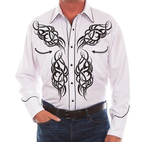 TRIBAL EMBROIDERED SHIRT