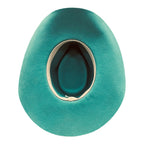 Hatson Turquoise Dream – Handmade Wide-Brim Felt Hat